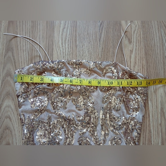 Lovely Day Women's Elegant Rose Gold Sequin Dress - Picture 9 of 9